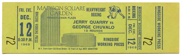 Quarry, Jerry vs. Chuvalo, George