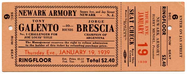 Galento, Tony vs. Brescia, Jorge