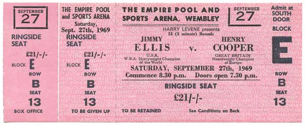 Ellis, Jimmy vs. Cooper, Henry (UK)