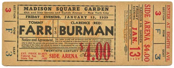 Farr, Tommy vs. Burman, Clarence 