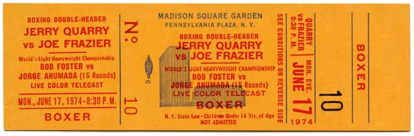 Quarry, Jerry vs. Frazier, Joe