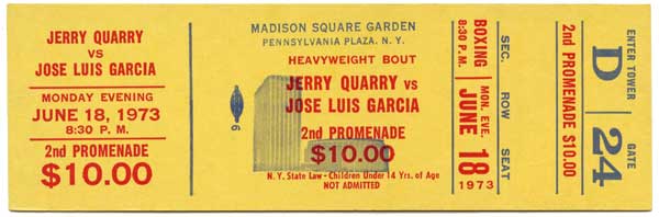 Quarry, Jerry vs. Garcia, Jose Luis