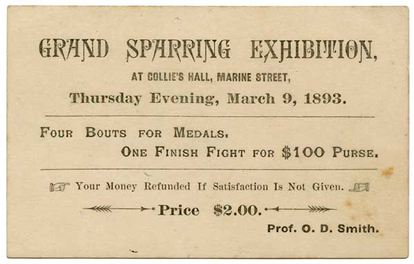 Unknown - 1893 Collie's Hall Finish Fight