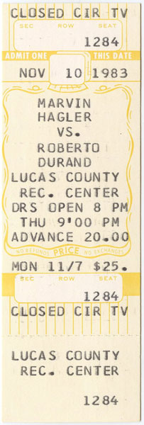 Hagler, Marvin vs. Duran, Roberto