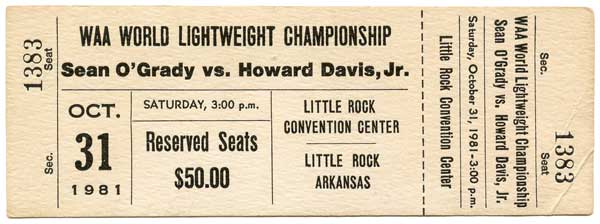 O'Grady, Sean vs. Davis Jr., Howard
