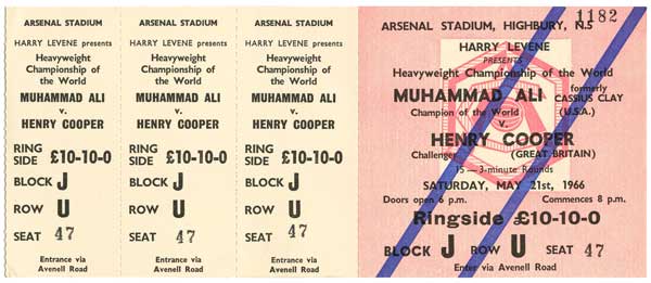 Ali, Muhammad vs. Cooper, Henry (UK)  II