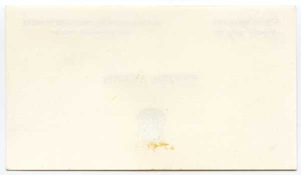 Walker, Mickey - National Distillers Business Card