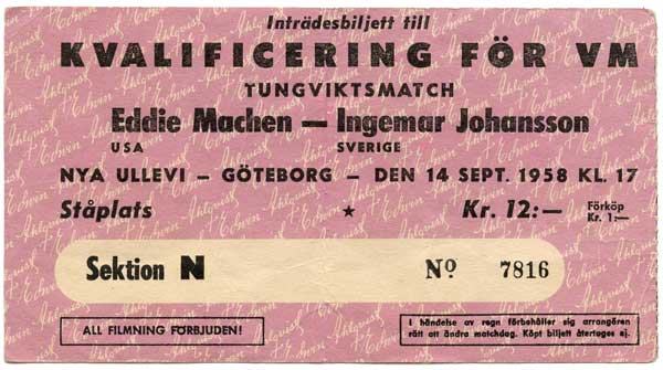 Machen, Eddie vs. Johansson, Ingemar