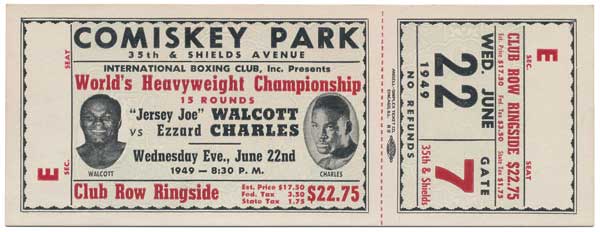 Walcott, Jersey Joe vs. Charles, Ezzard I