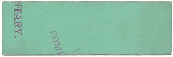 Unknown - 1897 Arena Athletic Club Return Check Stub