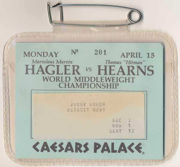 Hagler, Marvin vs. Hearns, Thomas