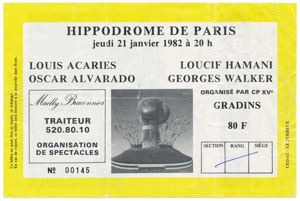 Acaries, Louis vs. Albarado, Oscar 