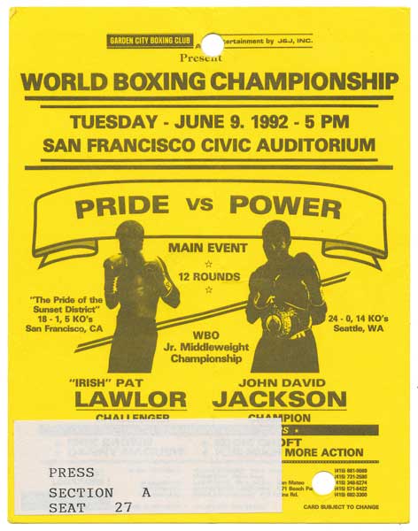 Jackson, John David vs. Lawlor, Pat