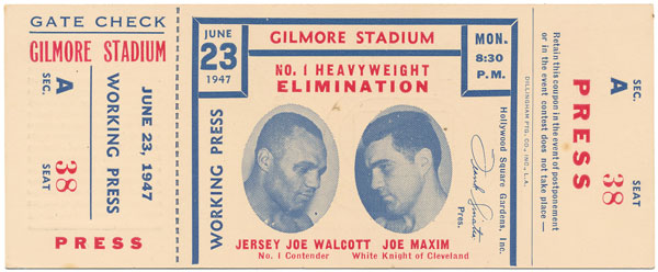 Walcott, Jersey Joe vs. Maxim, Joe III