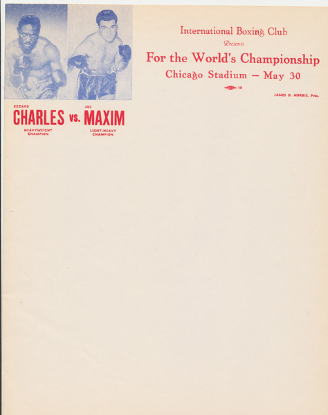  Charles, Ezzard vs. Maxim, Joey IV