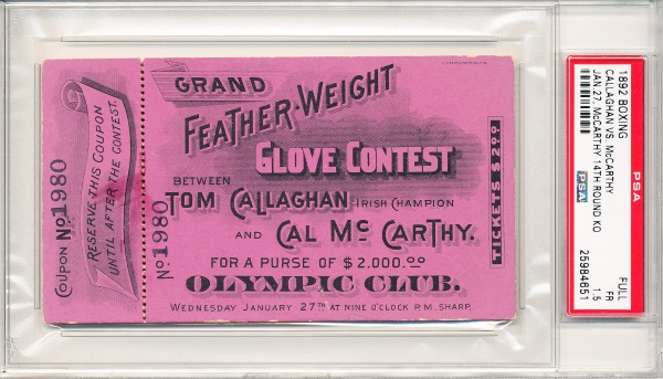 Callaghan, Tom vs. McCarthy, Cal