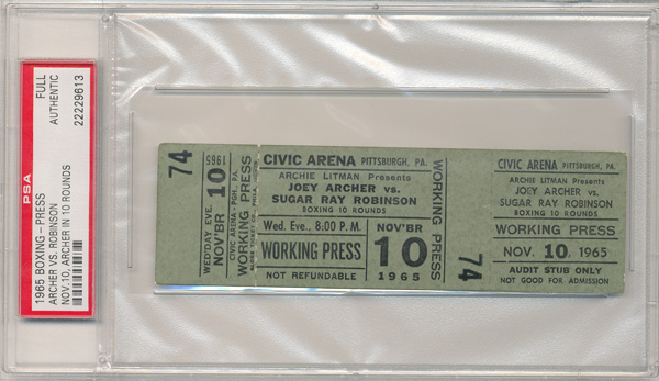 BoxingTickets.com | Collectible Boxing Tickets - Archer, Joey vs ...